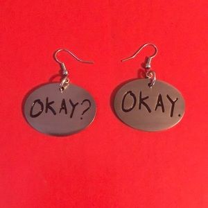 Okay? Okay. Earrings
